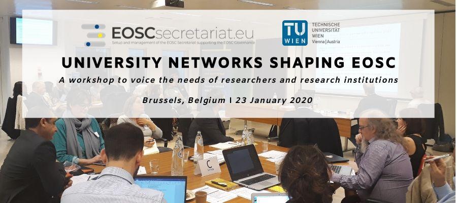 Workshop	“University	Networks	shaping	EOSC”:	Synthesis	of	the takeaway messages
