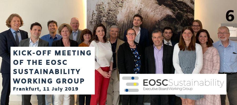 Kick-off meeting  of the EOSC Sustainability Working Group