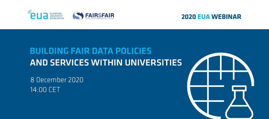 EUA-FAIRsFAIR webinar: Building FAIR data policies and services within universities