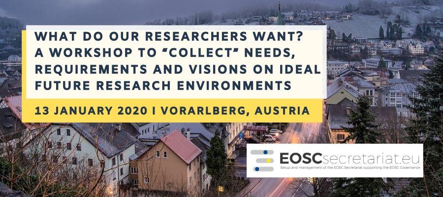 What do our researchers want? A workshop to “collect” needs, requirements and visions on ideal future research environments