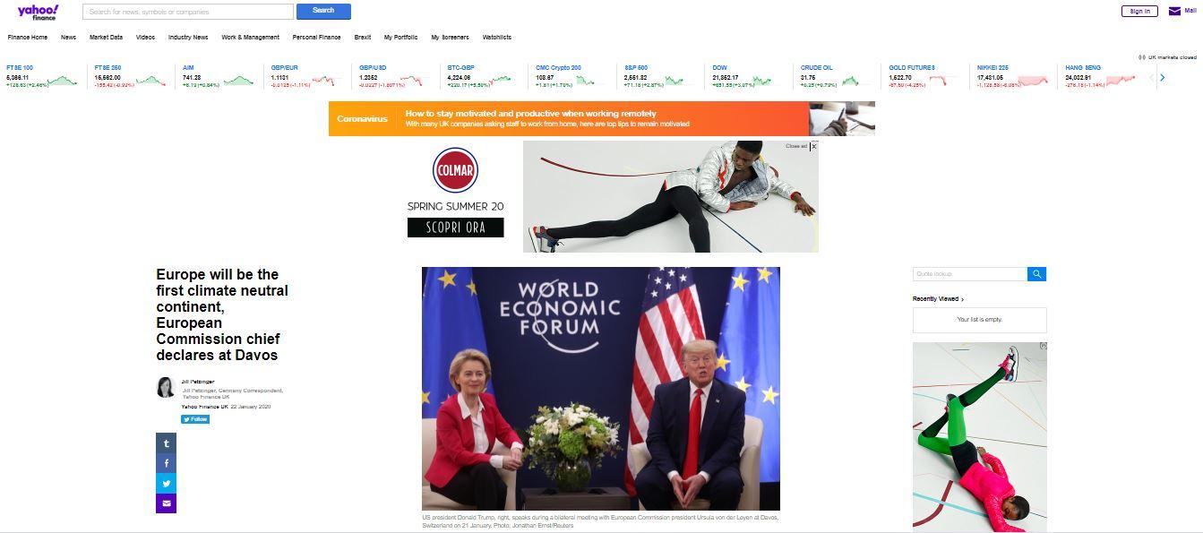 europe will be the first climate